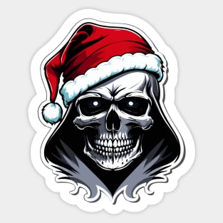 Christmas skull Sticker